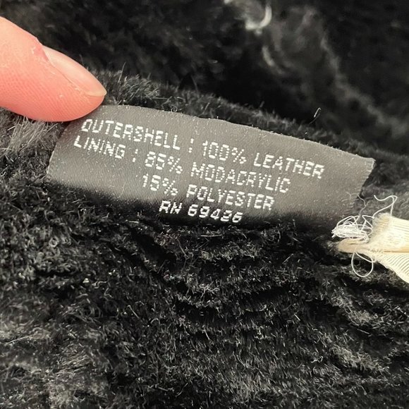 Wilsons Leather Faux Fur Hooded Vintage Jacket Sz 1X - Picture 11 of 11